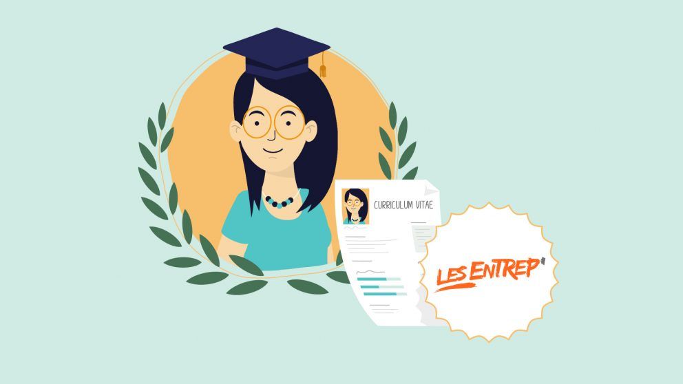 Jeunes diplômés Les Entrep' infographie promo 2020