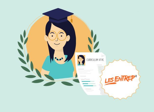 Jeunes diplômés Les Entrep' infographie promo 2020